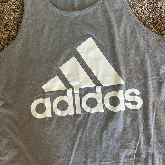 Adidas Heather Gray Sleeveless Top - Picture 2 of 4